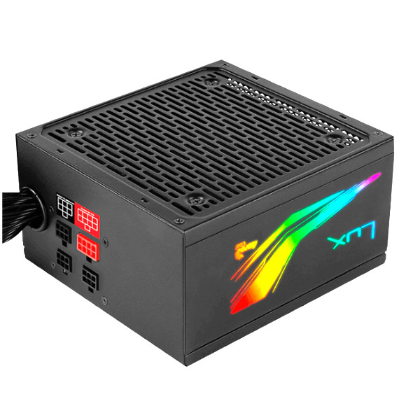 FUENTE ALIMENTACION AEROCOOL LUX RGB  550W, CERTIFICADO 80 PLUS BRONZE